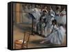 Dance Foyer at the Opera-Edgar Degas-Framed Stretched Canvas