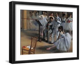 Dance Foyer at the Opera-Edgar Degas-Framed Giclee Print