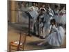 Dance Foyer at the Opera-Edgar Degas-Mounted Giclee Print
