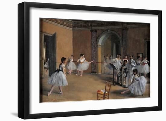 Dance Foyer at the Opera-Edgar Degas-Framed Art Print