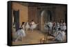 Dance Foyer at the Opera-Edgar Degas-Framed Stretched Canvas