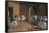 Dance Foyer at the Opera-Edgar Degas-Framed Stretched Canvas