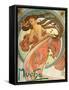 Dance (From the Series the Art), 1898-Alphonse Mucha-Framed Stretched Canvas