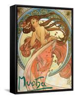 Dance (From the Series the Art), 1898-Alphonse Mucha-Framed Stretched Canvas