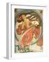 Dance (From the Series the Art), 1898-Alphonse Mucha-Framed Premium Giclee Print