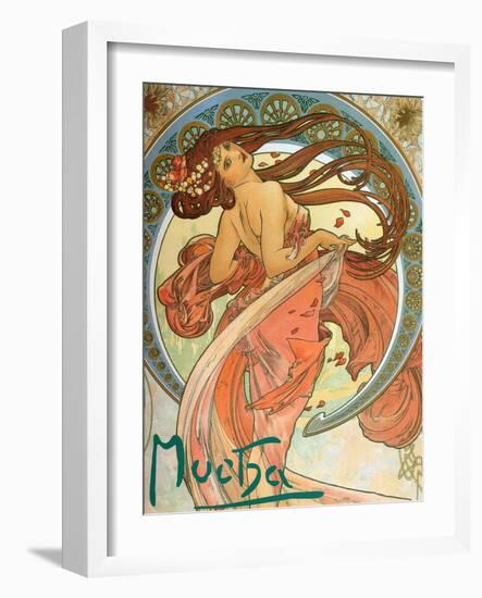 Dance (From the Series the Art), 1898-Alphonse Mucha-Framed Giclee Print