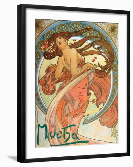 Dance (From the Series the Art), 1898-Alphonse Mucha-Framed Giclee Print