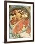 Dance (From the Series the Art), 1898-Alphonse Mucha-Framed Giclee Print