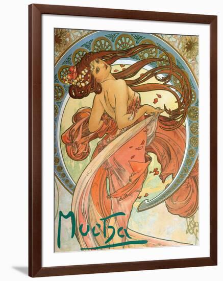 Dance (From the Series the Art), 1898-Alphonse Mucha-Framed Giclee Print