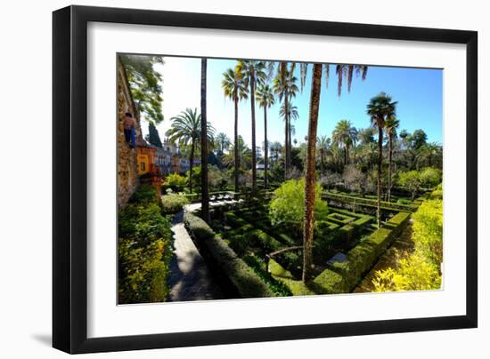 Dance Gardens, Real Alcazar, UNESCO World Heritage Site, Seville, Andalucia, Spain-Carlo Morucchio-Framed Photographic Print