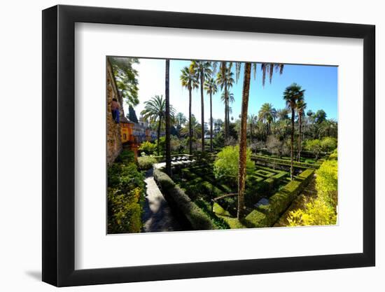 Dance Gardens, Real Alcazar, UNESCO World Heritage Site, Seville, Andalucia, Spain-Carlo Morucchio-Framed Photographic Print