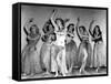 Dance, Girl, Dance, Lucille Ball, 1940, Dancing A Hula With The Chorus Girls-null-Framed Stretched Canvas