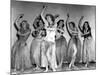 Dance, Girl, Dance, Lucille Ball, 1940, Dancing A Hula With The Chorus Girls-null-Mounted Photo