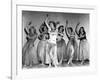 Dance, Girl, Dance, Lucille Ball, 1940, Dancing A Hula With The Chorus Girls-null-Framed Photo