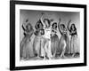 Dance, Girl, Dance, Lucille Ball, 1940, Dancing A Hula With The Chorus Girls-null-Framed Photo