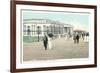 Dance House and Boardwalk, Long Beach, New York-null-Framed Art Print