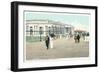 Dance House and Boardwalk, Long Beach, New York-null-Framed Art Print