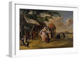 Dance in a Camp, 1765-Jakob Michel-Framed Giclee Print