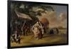 Dance in a Camp, 1765-Jakob Michel-Framed Giclee Print