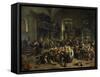 Dance in a Large Tavern, 1676-Jan Steen-Framed Stretched Canvas