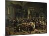 Dance in a Large Tavern, 1676-Jan Steen-Mounted Giclee Print