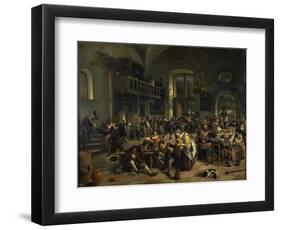 Dance in a Large Tavern, 1676-Jan Steen-Framed Giclee Print