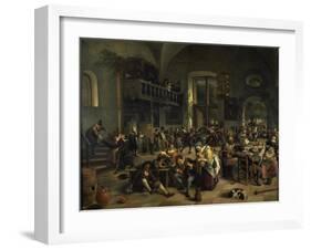 Dance in a Large Tavern, 1676-Jan Steen-Framed Giclee Print