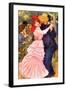 Dance In Bougival (Detail)-Pierre-Auguste Renoir-Framed Art Print