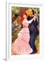 Dance In Bougival (Detail)-Pierre-Auguste Renoir-Framed Art Print