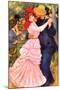 Dance In Bougival (Detail)-Pierre-Auguste Renoir-Mounted Art Print