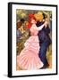 Dance in Bougival (Detail)-Pierre-Auguste Renoir-Framed Art Print