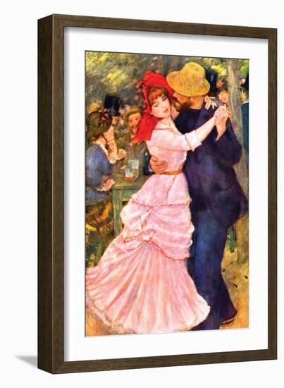 Dance in Bougival (Detail)-Pierre-Auguste Renoir-Framed Art Print