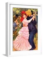 Dance in Bougival (Detail)-Pierre-Auguste Renoir-Framed Art Print