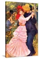 Dance in Bougival (Detail)-Pierre-Auguste Renoir-Stretched Canvas