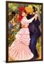 Dance In Bougival (Detail)-Pierre-Auguste Renoir-Framed Art Print