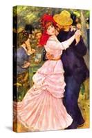 Dance In Bougival (Detail)-Pierre-Auguste Renoir-Stretched Canvas