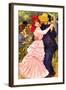 Dance In Bougival (Detail)-Pierre-Auguste Renoir-Framed Art Print