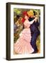 Dance In Bougival (Detail)-Pierre-Auguste Renoir-Framed Art Print