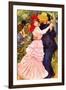 Dance In Bougival (Detail)-Pierre-Auguste Renoir-Framed Art Print