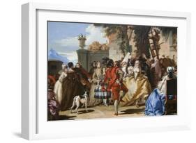 Dance in the Country-Giovanni Tiepolo-Framed Art Print