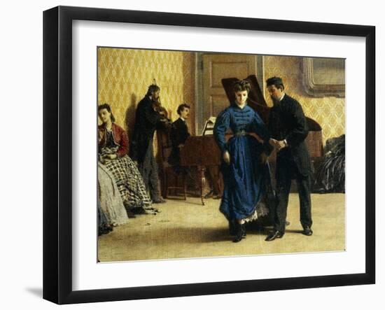 Dance Lesson, 1865-Filippo Carcano-Framed Giclee Print