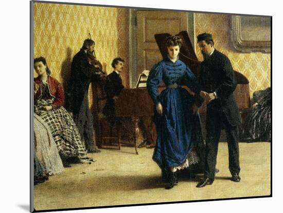 Dance Lesson, 1865-Filippo Carcano-Mounted Giclee Print