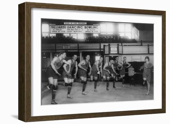 Dance Lessons for the Palace Club Basketball Team-null-Framed Art Print