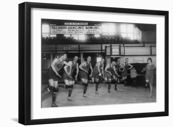 Dance Lessons for the Palace Club Basketball Team-null-Framed Art Print
