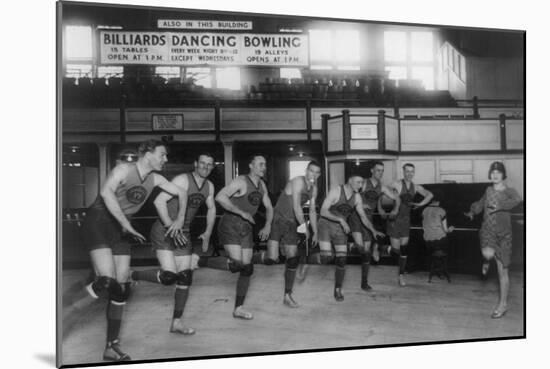 Dance Lessons for the Palace Club Basketball Team-null-Mounted Art Print