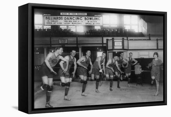 Dance Lessons for the Palace Club Basketball Team-null-Framed Stretched Canvas