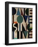 Dance Love Sing Live-Sydney Edmunds-Framed Giclee Print