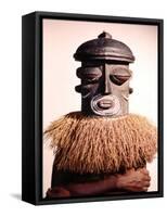 Dance Masks Used by the Bushonogo Tribe in the Belgian Congo-Eliot Elisofon-Framed Stretched Canvas