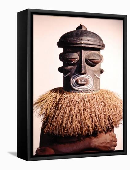 Dance Masks Used by the Bushonogo Tribe in the Belgian Congo-Eliot Elisofon-Framed Stretched Canvas