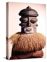 Dance Masks Used by the Bushonogo Tribe in the Belgian Congo-Eliot Elisofon-Stretched Canvas